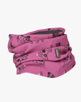 Kids Merino Neck Tube in Pink Dogs Print