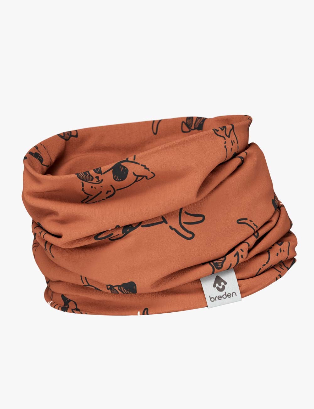 Kids Copper Dogs Neck Tube Scarf