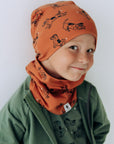 Kids Copper Dogs Neck Tube Scarf