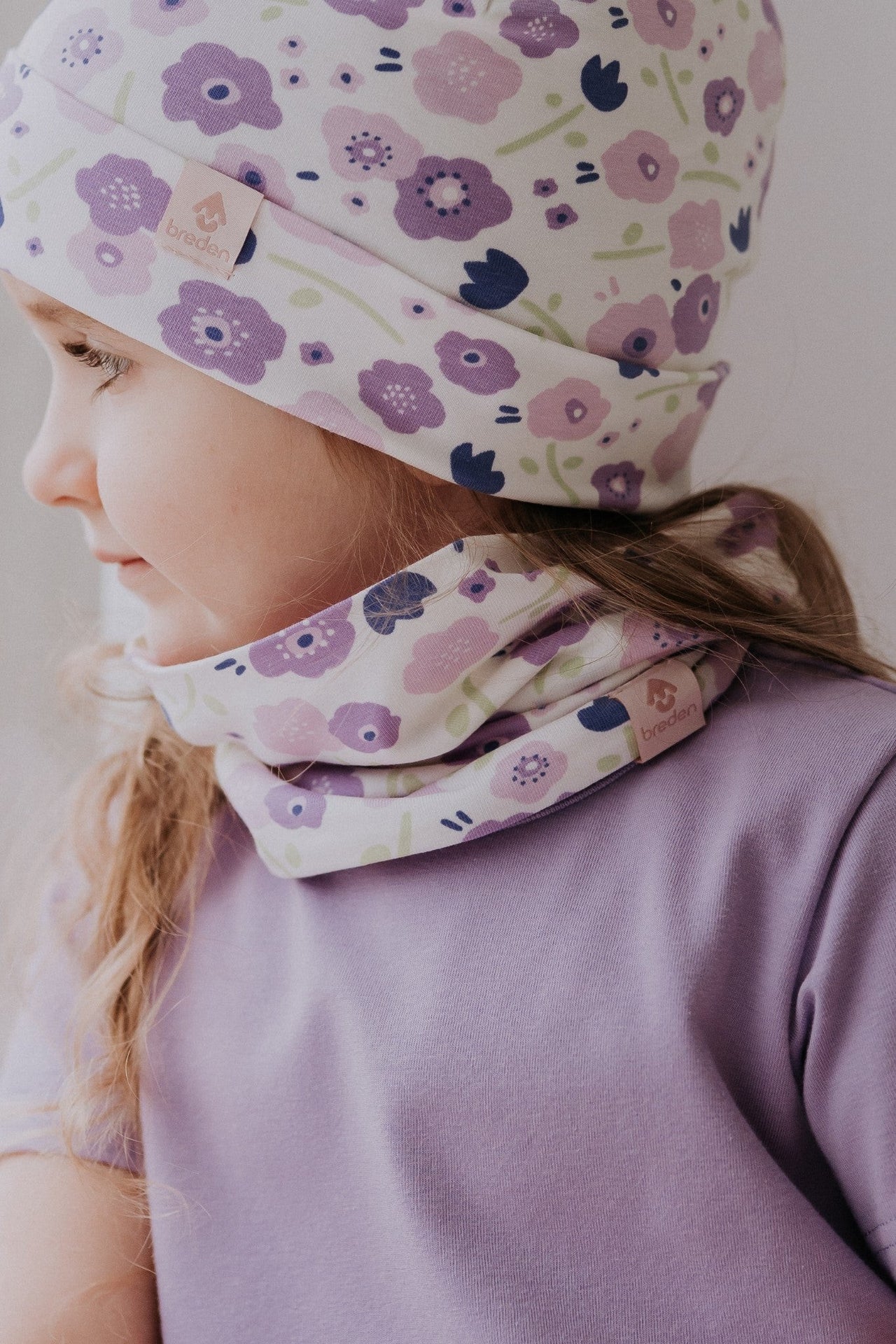 Double Cotton Tube-Scarf TOBIAS - Perfect for Spring, Autumn & Chilly Summer Days by Breden at www.brixbailey.com