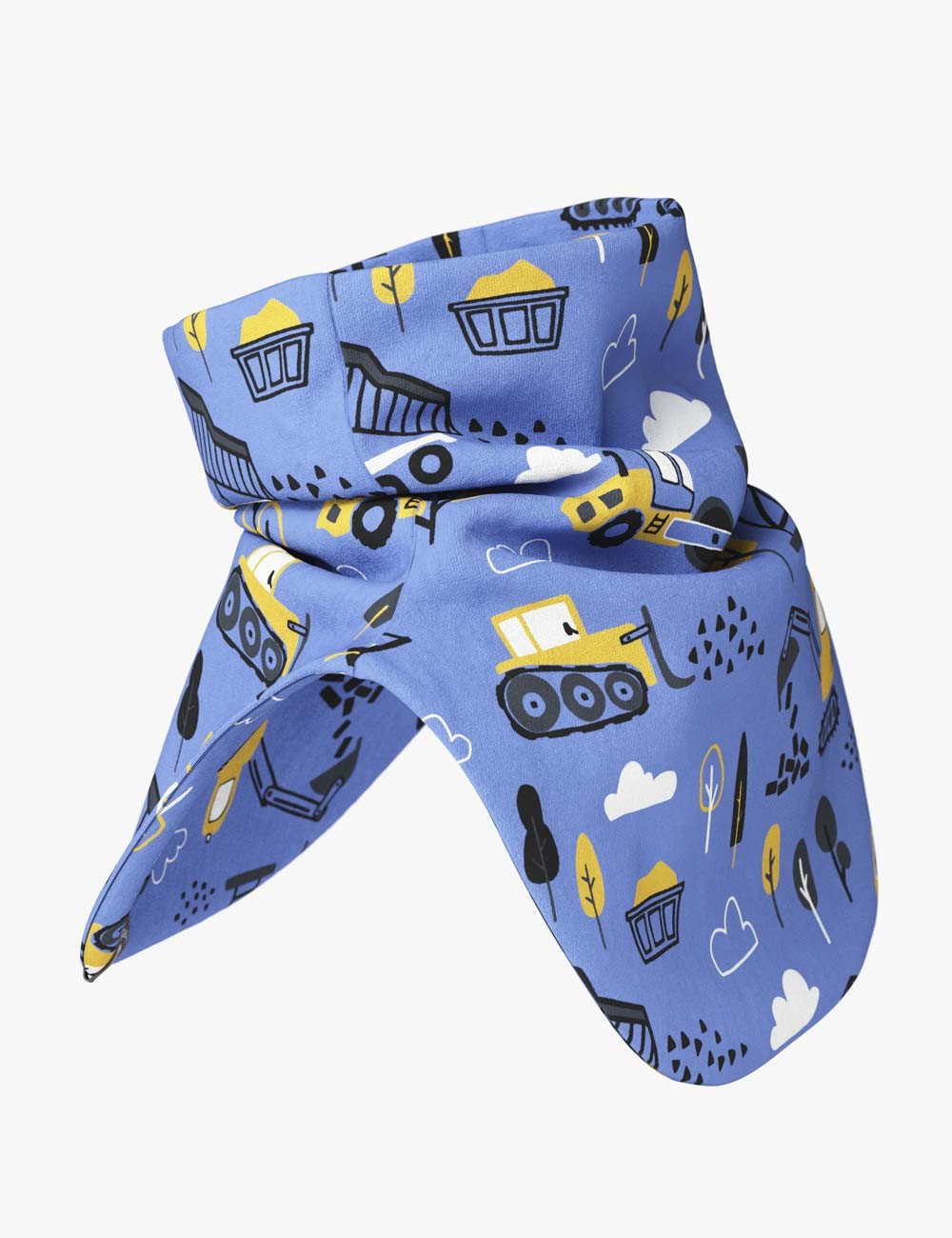 Kids Neck Warmer with Construction Print for Cool Weather