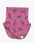 Cozy Kids Neck Warmer Pink Dogs Print