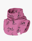 Cozy Kids Neck Warmer Pink Dogs Print