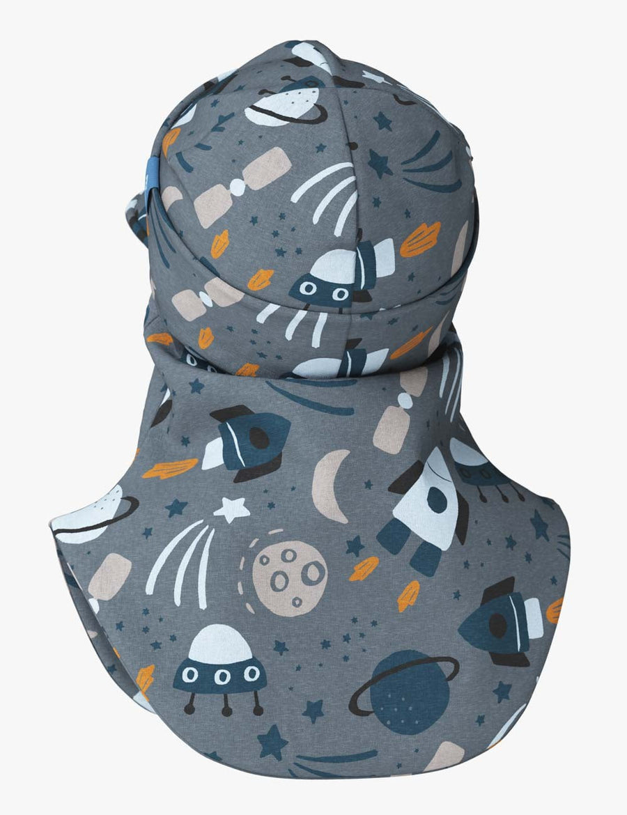 Peaked Spring-Fall Balaclava For Kids BENT - Rocket Race