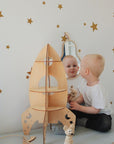 Kids Room Pear Mirror – Child-Friendly Acrylic & Wood