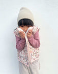 Kids Stylish Vest Pink Rosablomst