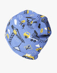 Kids Summer Hat with Construction Print