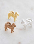 King Charles Spaniel Silver Dog Charm