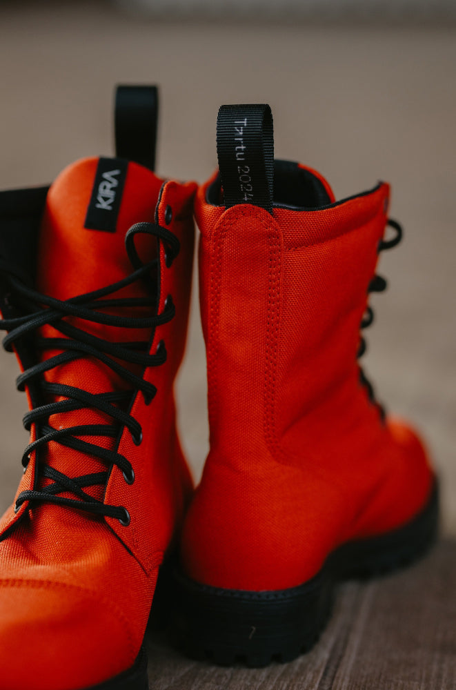 Red Version 5 Vegan Boots
