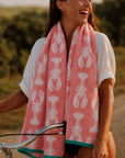 Lobsters Organic Cotton Towels (Pink)