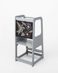 Montessori Helper Tower Step Stool with Blackboard