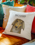 Dachshund Cushion Cover – Mischievous Hot Dog Energy!