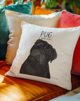 Snuggle Up with Pug Vibes – Adorable Pug Cushion Cover!
