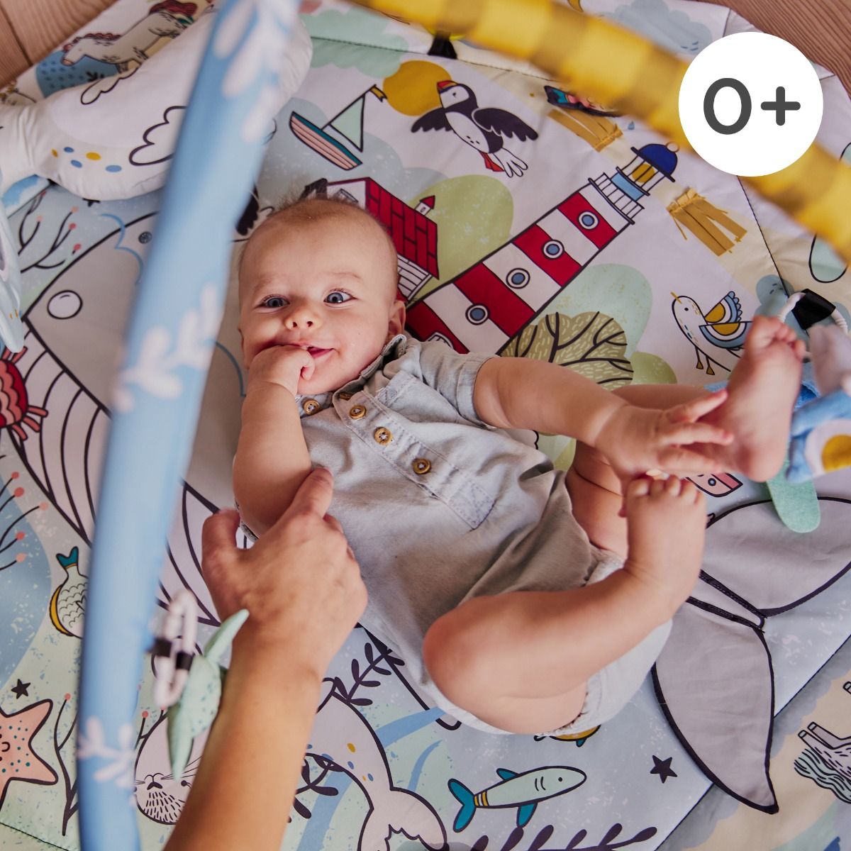 SMARTPLAY SEA Play Mat – Educational &amp; Interactive Baby Gym by Kinderkraft at www.brixbailey.com