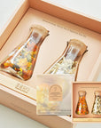 House Warming Flower Tea & Wood Tray Set