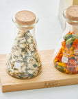 House Warming Flower Tea & Wood Tray Set
