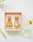 House Warming Flower Tea & Wood Tray Set