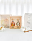 House Warming Flower Tea & Wood Tray Set