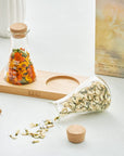 House Warming Flower Tea & Wood Tray Set