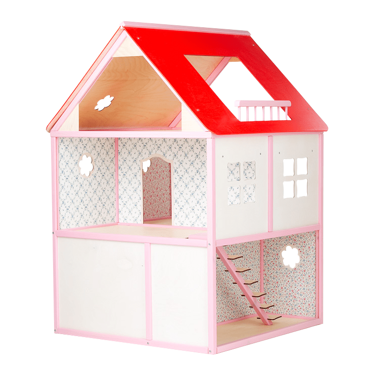 Dollhouse Roosi Villa – Creative &amp; Durable Playhouse for Kids by ROOSI Traditional Toys at www.brixbailey.com