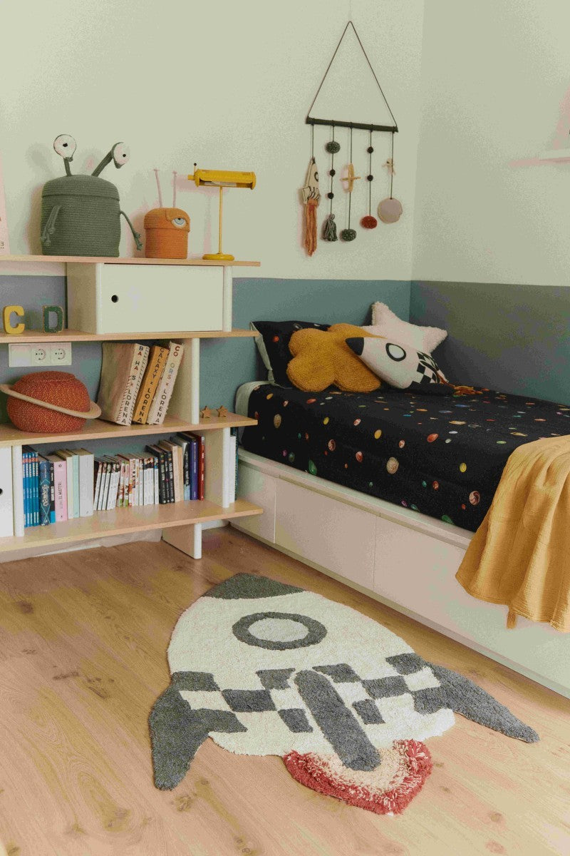 Knitted Rocket Shaped Pillow