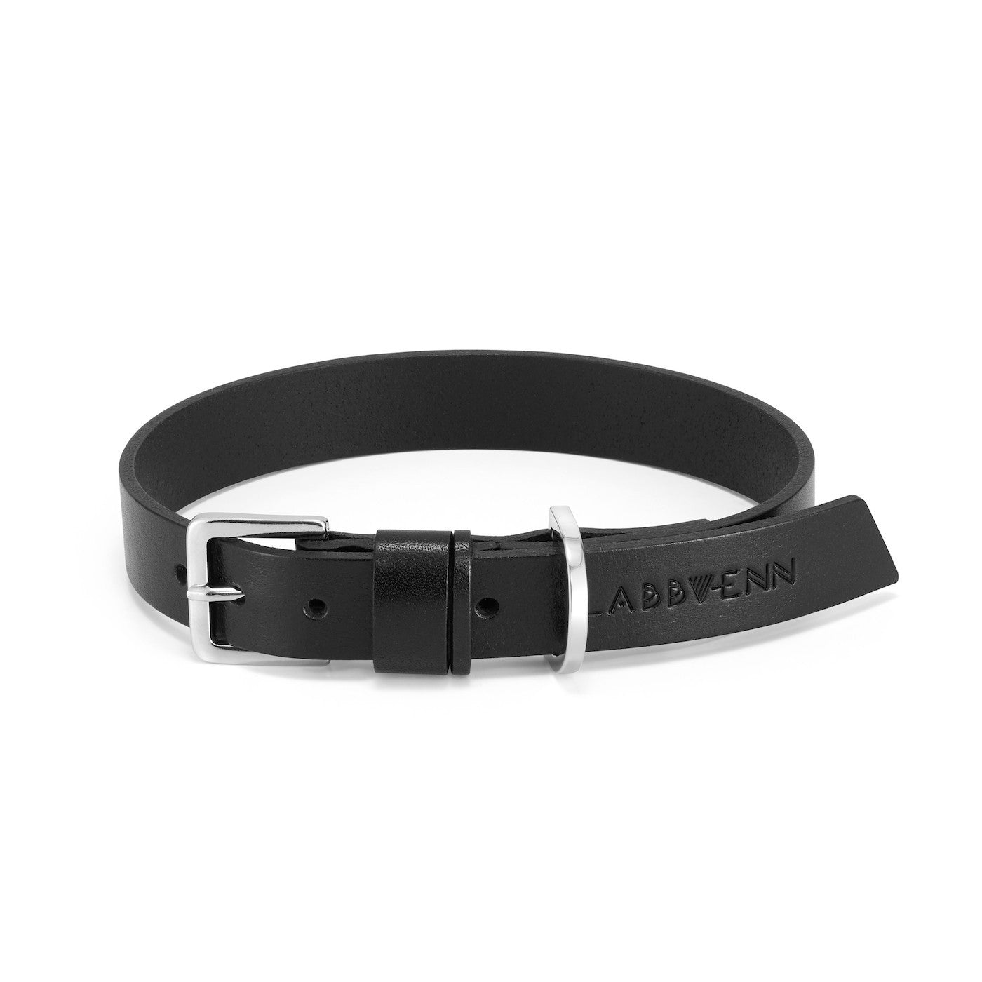 Black Leather Pet Collar for Stylish Companions