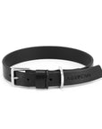 Black Leather Pet Collar for Stylish Companions