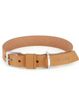 Camel Leather Collar for Stylish Dogs