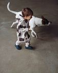 Eared Jumpsuit for Babies and Kids - Beige Bear
