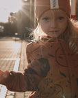 Eared Jumpsuit for Babies and Kids - Cinnamon Squirrel