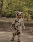 Eared Jumpsuit for Babies and Kids - Beige Squirrel