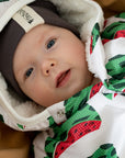 Winter Jumpsuit with Teddy Lining for Babies and Kids - Watermelons