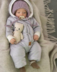 Winter Jumpsuit with Teddy Lining for Babies and Kids - Rabbit