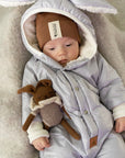 Winter Jumpsuit with Teddy Lining for Babies and Kids - Rabbit