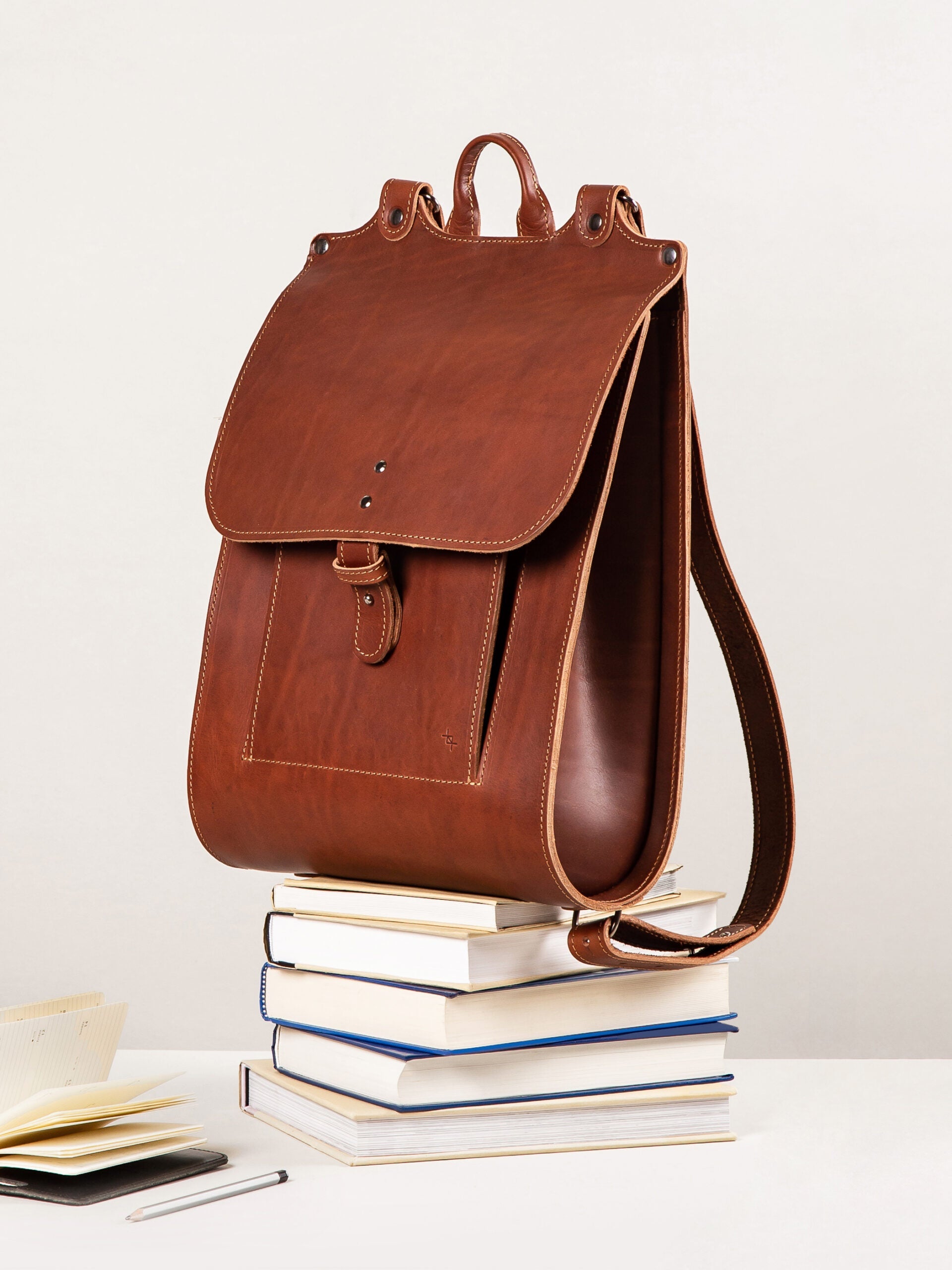 Great Rucksack in Cognac Leather