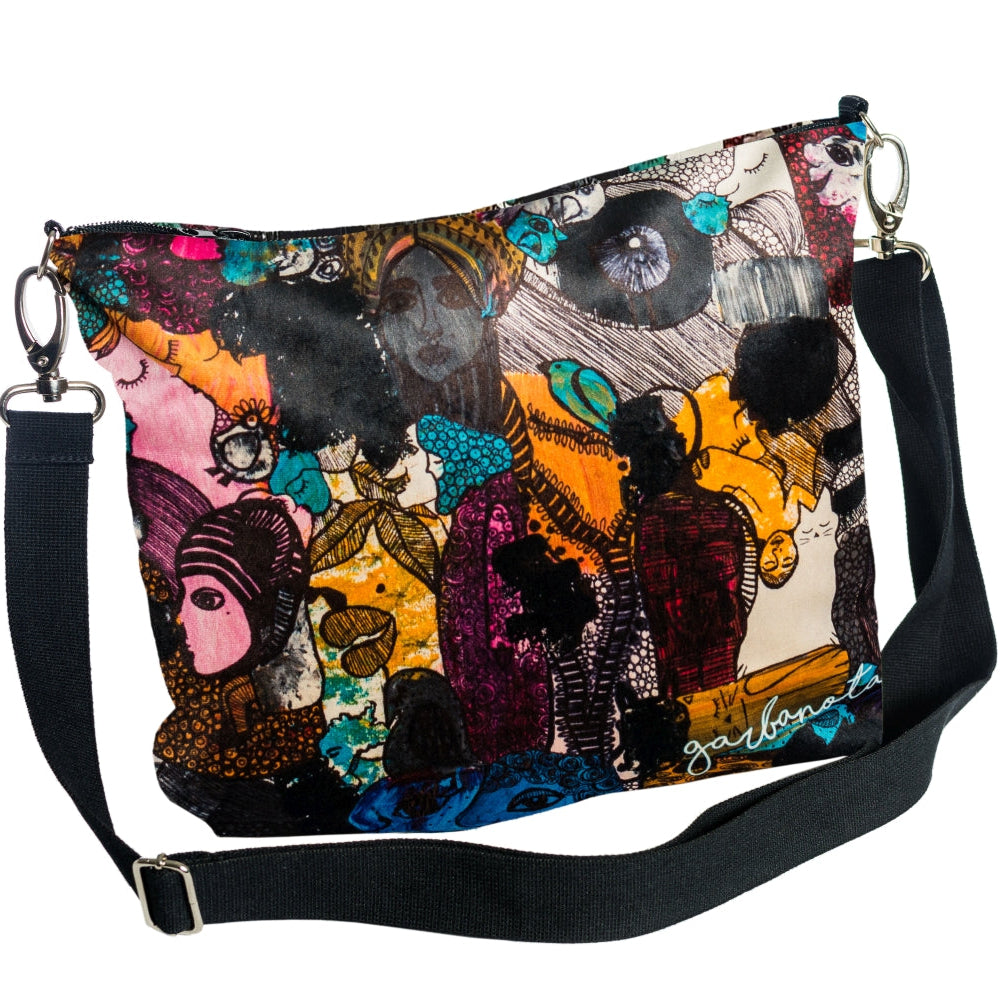 Stylish Artist-Designed Crossbody Bag – Convertible & Durable by Garbanota at www.brixbailey.com