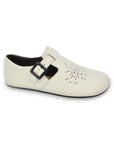 White Leather Barefoot Shoes