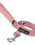 Tiny Trails Reflective 15mm Webbing Lead with Neoprene Handle Lining Pink
