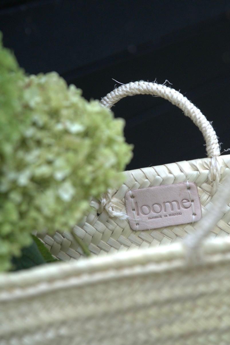 Handwoven Summer Bloom Straw Shopper