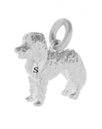 Labradoodle Silver Dog Charm