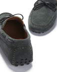 Laced Driving Loafers, racing green suede