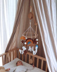 Handmade Lama baby mobile-1