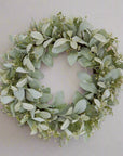 Cozy Winter Wreath with Lambs Ear and Wax Flower