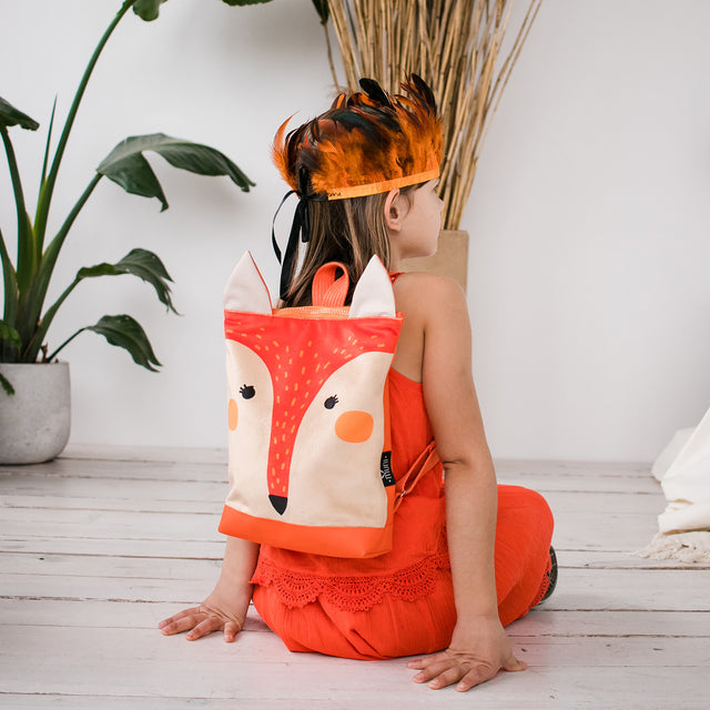 Kids Fox Backpack with Whimsical Design