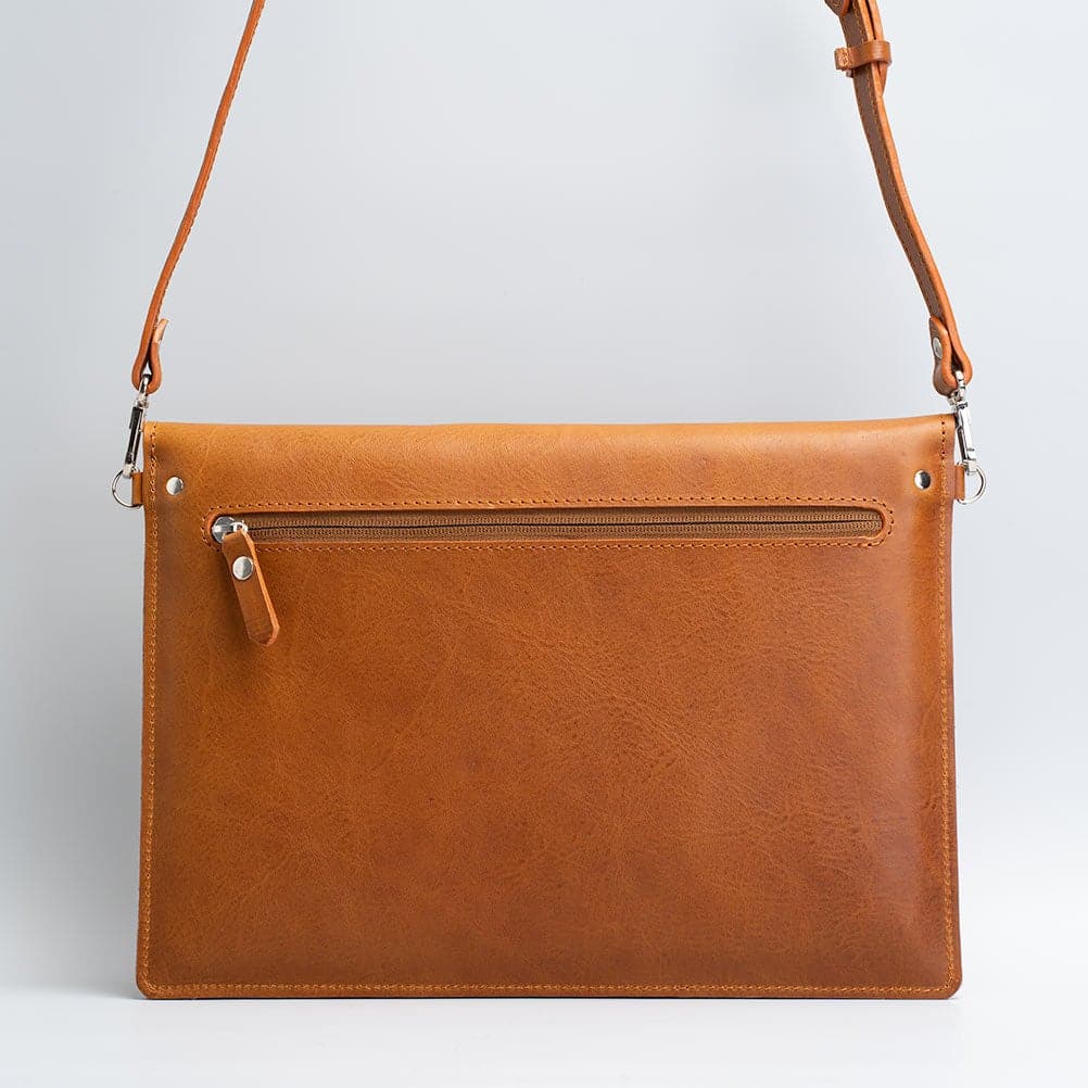 Leather iPad Bag with Adjustable Strap
