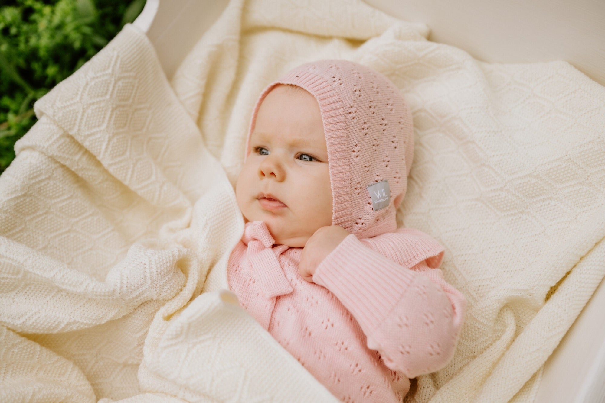 Happiness Baby Gift Set with Blanket Romper and Bonnet