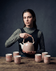 Large Herbal Teapot - Amber Design