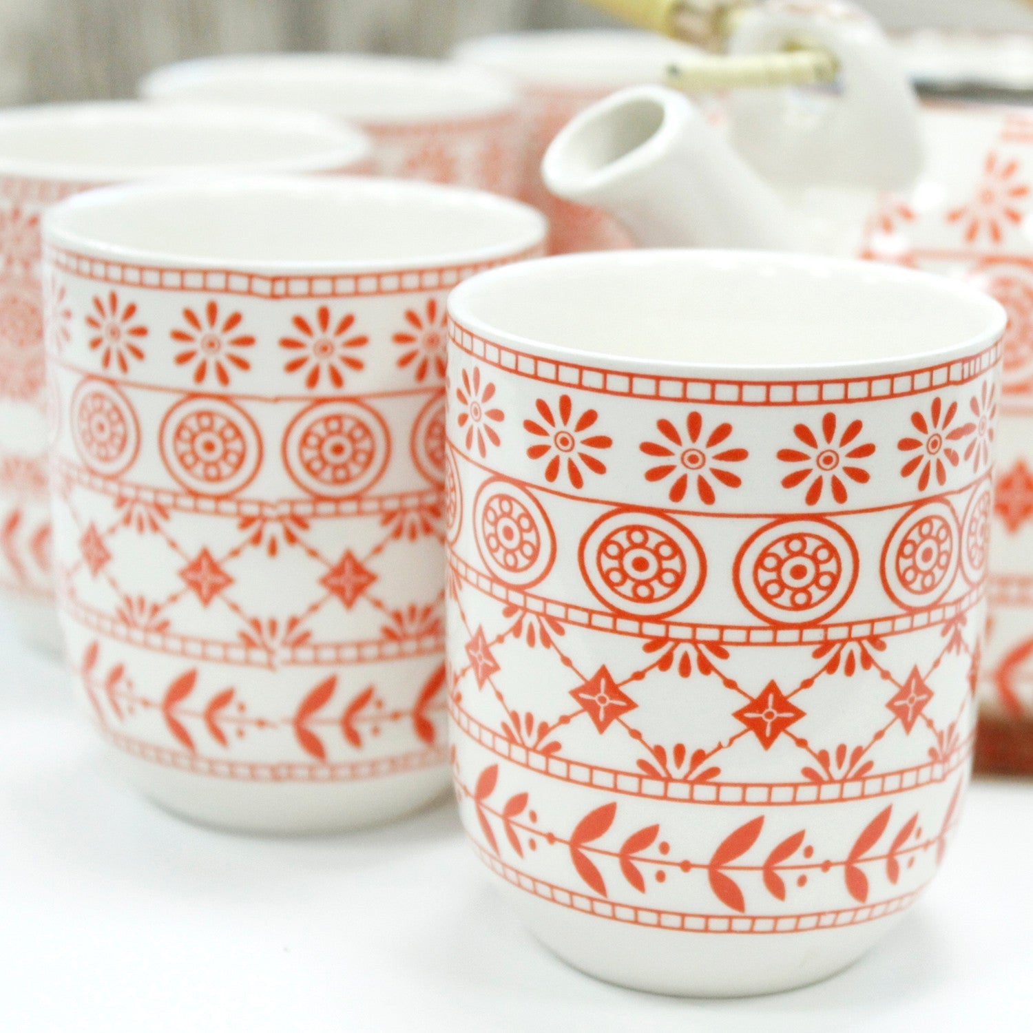 Large Herbal Teapot - Amber Design