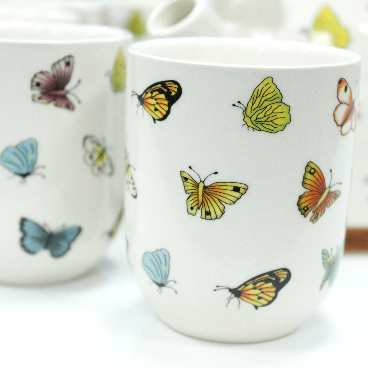 Large Herbal Teapot - Butterfly Design
