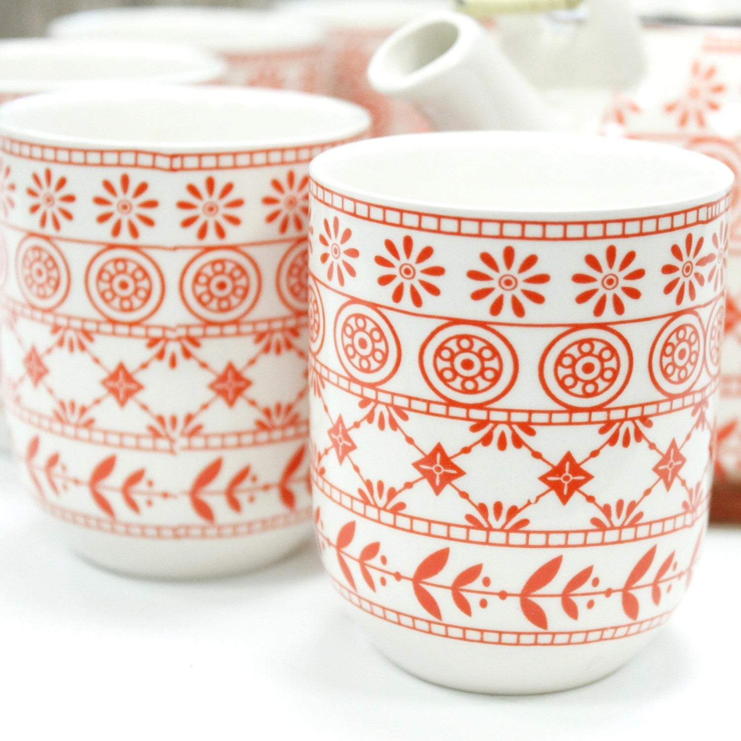 Large Herbal Teapot - Amber Design